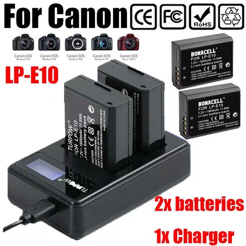 2800mah e10 batteria - lp-e10,